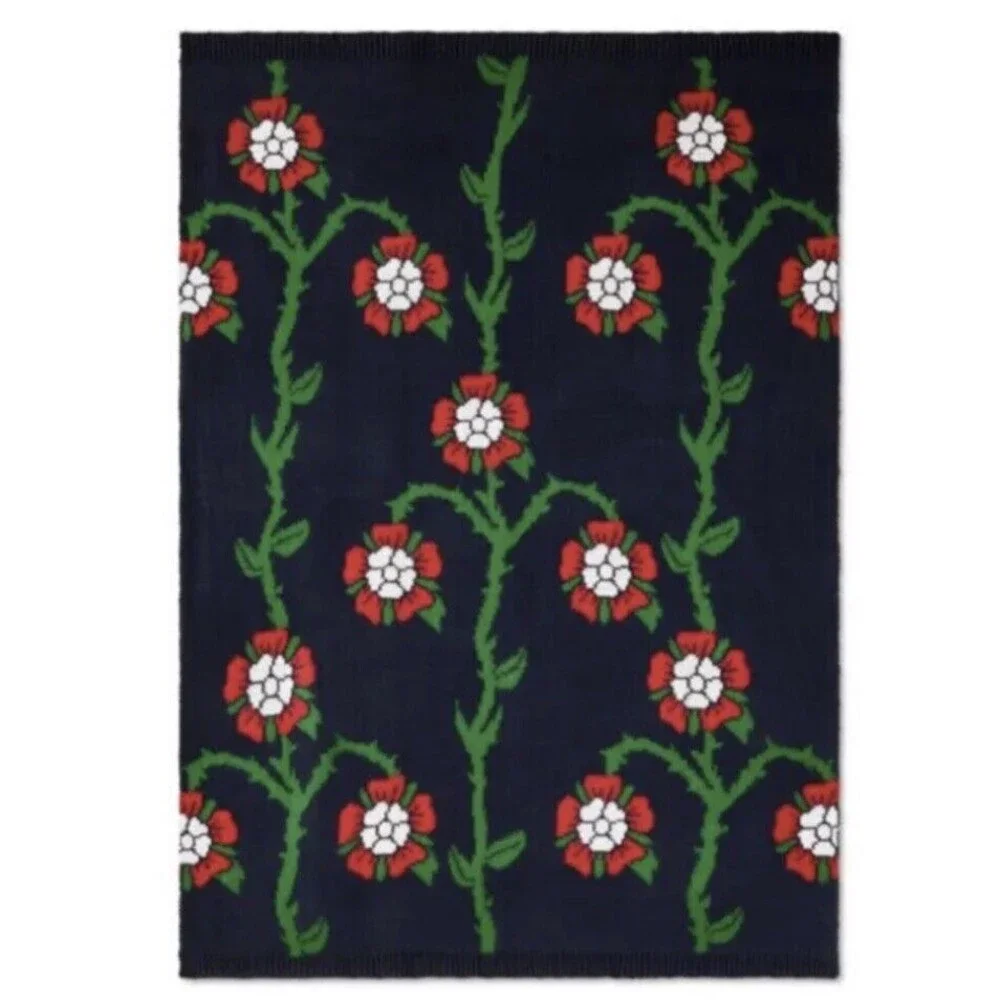 Rowing Blazers Target Rose Print Throw Blanket